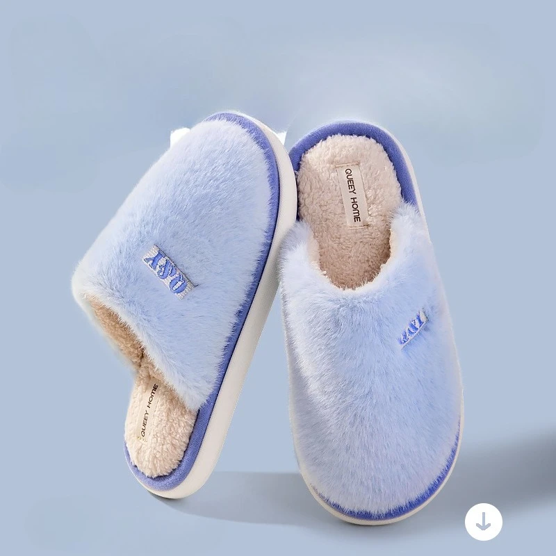 

Мужские и женские хлопковые тапочки, новые осенне-зимние домашние нескользящие теплые флисовые хлопковые тапочки