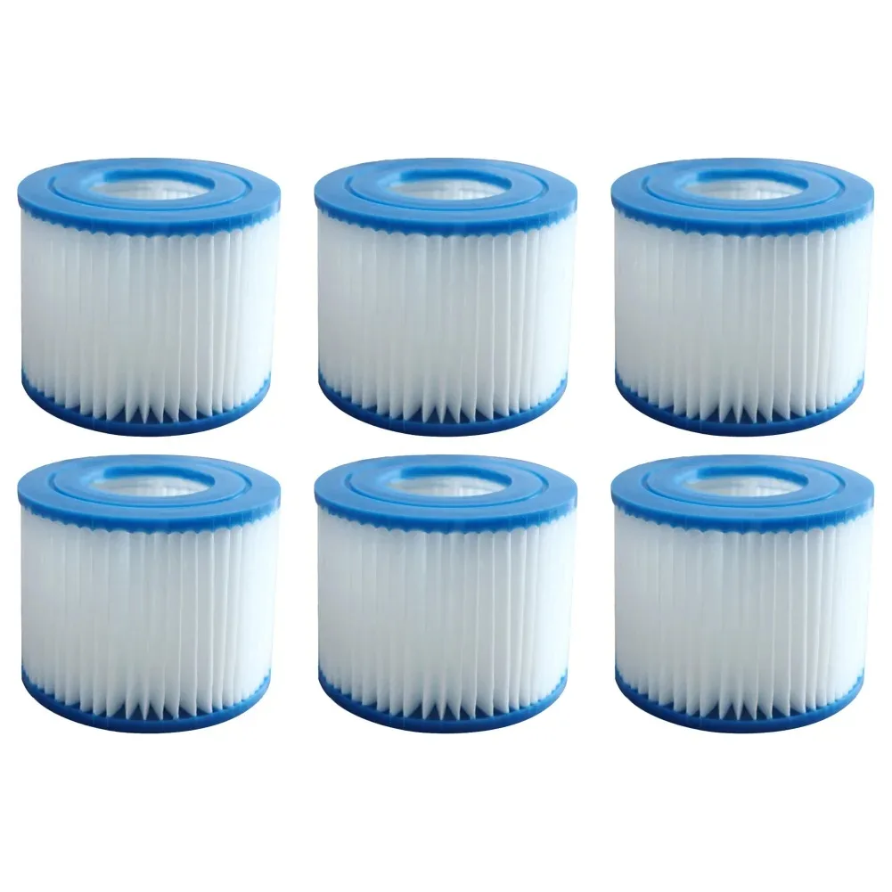 Universal Swimming Pool Filter Fit for Bestway Type VI, Replacement Cartridge, Summer Pool Pump, 2-6 Pcs