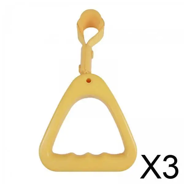 

3xBus Handle Car Handle Train Hang Ring Sturdy Spare Parts Convenient Assemble Yellow