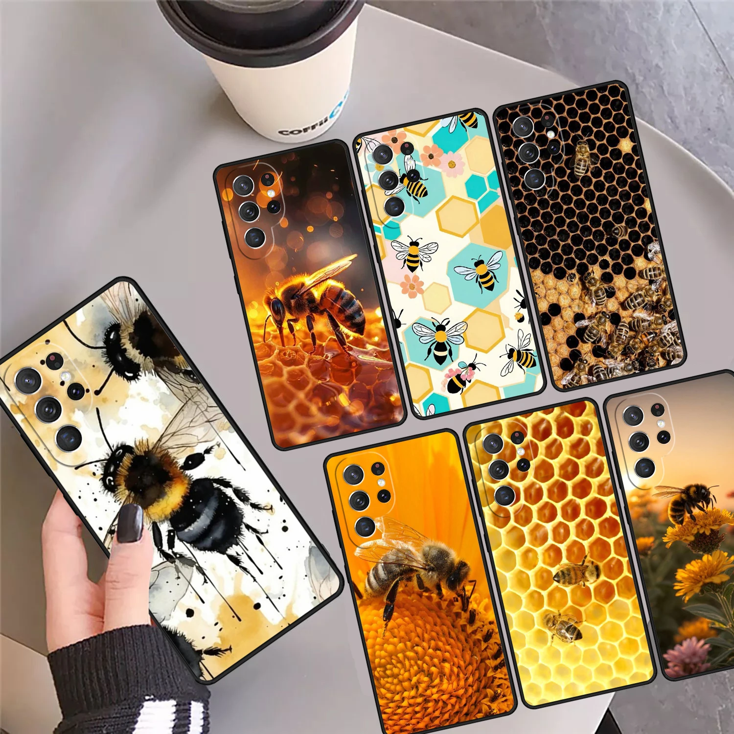 Bee Keeping Honey Bees Phone Case Cover Coque For Samsung Galaxy S24 Ultra 23 S22 Plus S21 FE S20 S8 S9 S10 Note 10 Pro Note 20