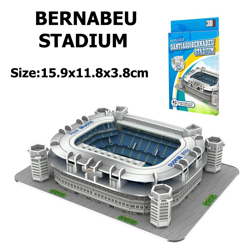 DIY Berühmte Fußballstadion 3D Puzzle Set | Lehrreiches Puzzle-Set | Geschenk für Fußballfans – Detail 5