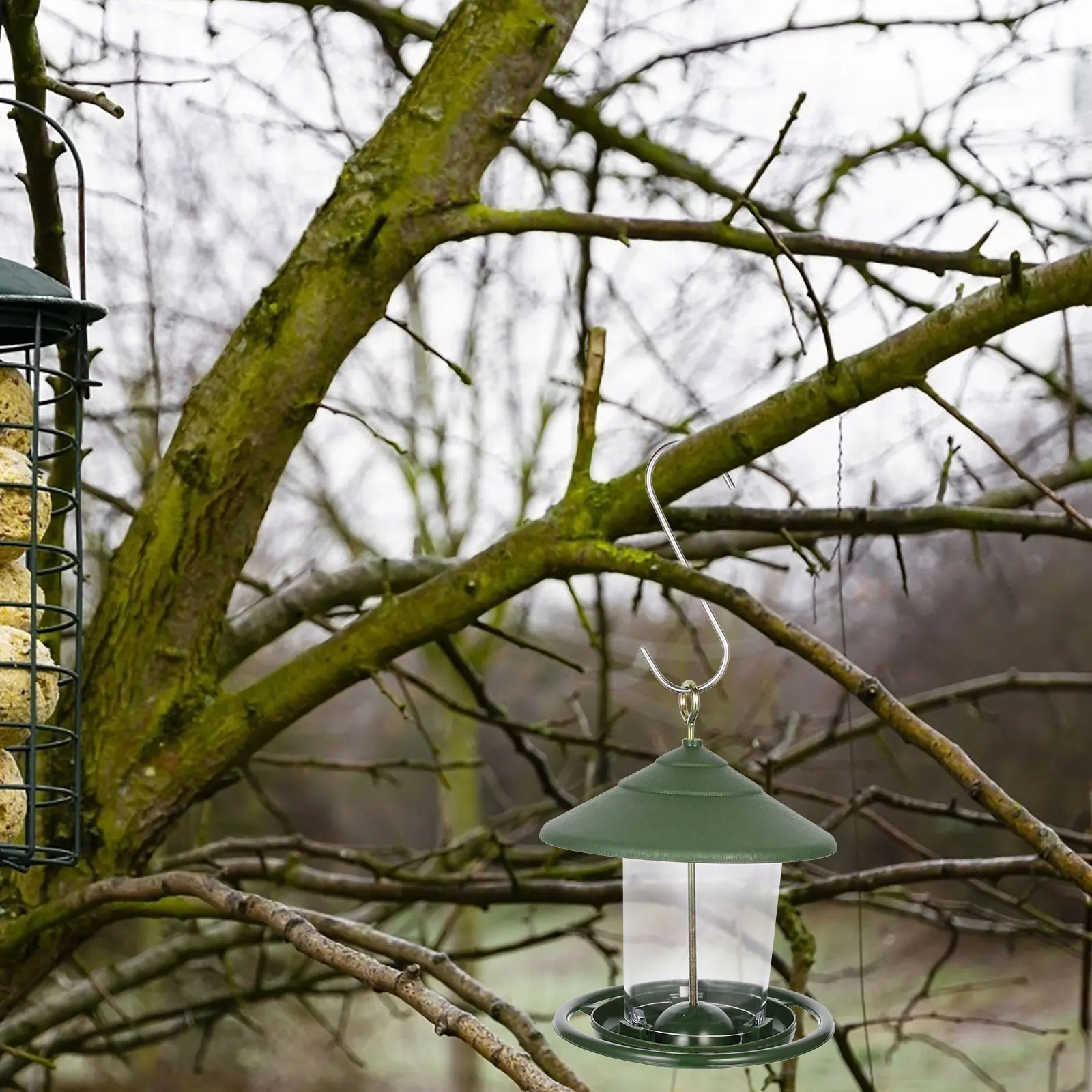 

Outdoor Hummingbird Feeder Hanging Bird Feeders Hook Waterproof Portable Parrot Food Container Garden Decoration Durable Use