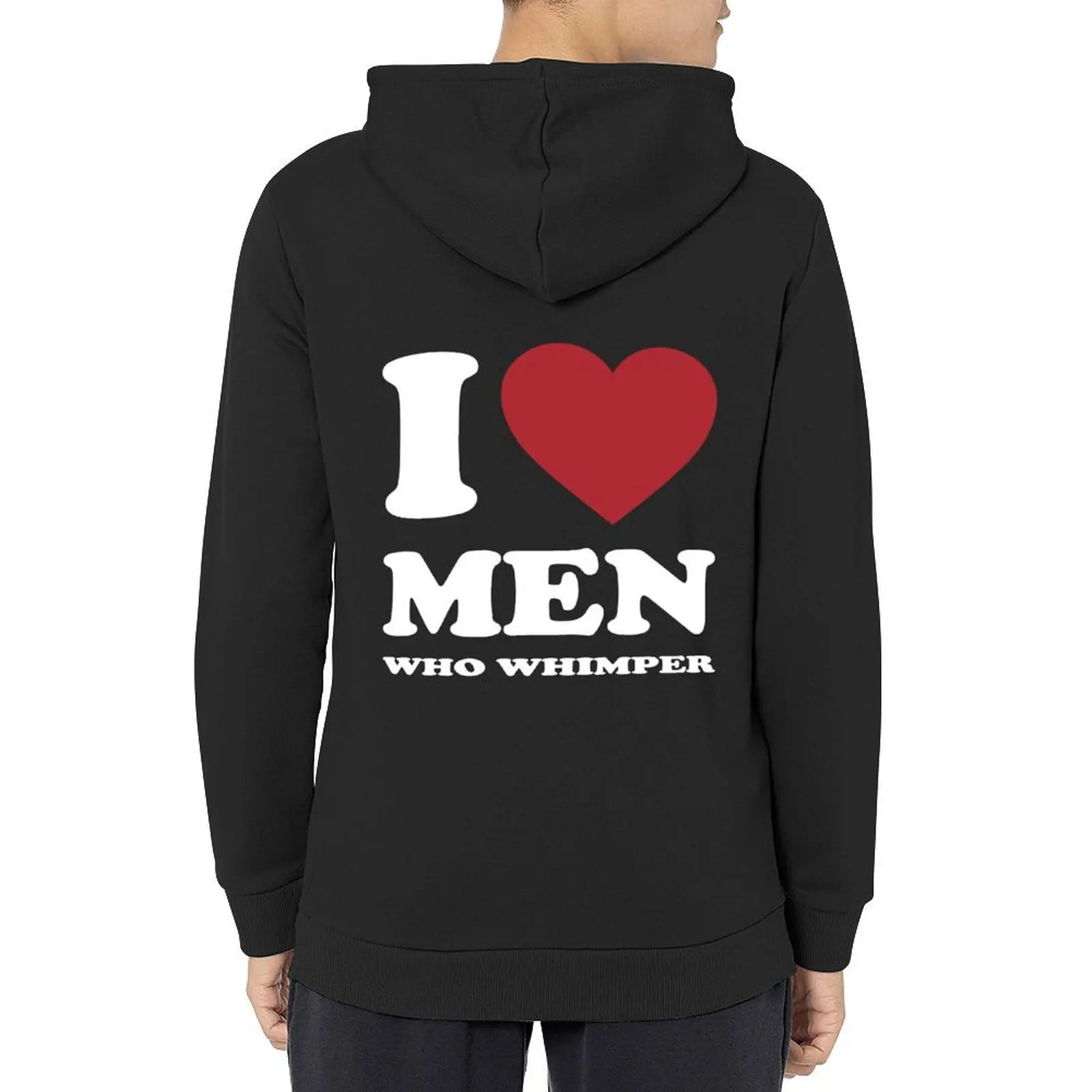 

I LOVE MEN WHO WHIMPER. WHITE Hoodie men wear japanese style korean style clothes men's coat mens hoodies