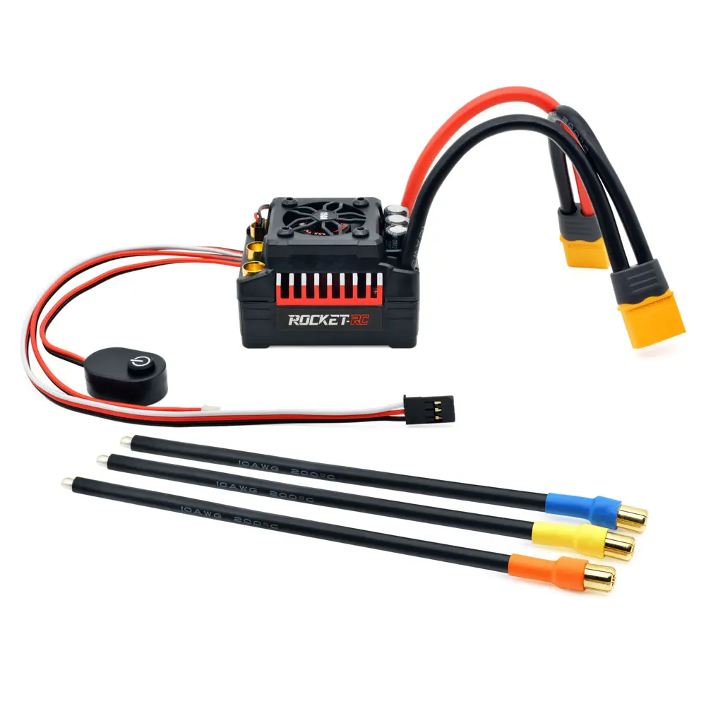 Surpass Hobby Rocket RC ESC 120A Brushless ESC 150A 4S Supersonic for 1/7 1/8 RC Car Buggy RC Toys Motor