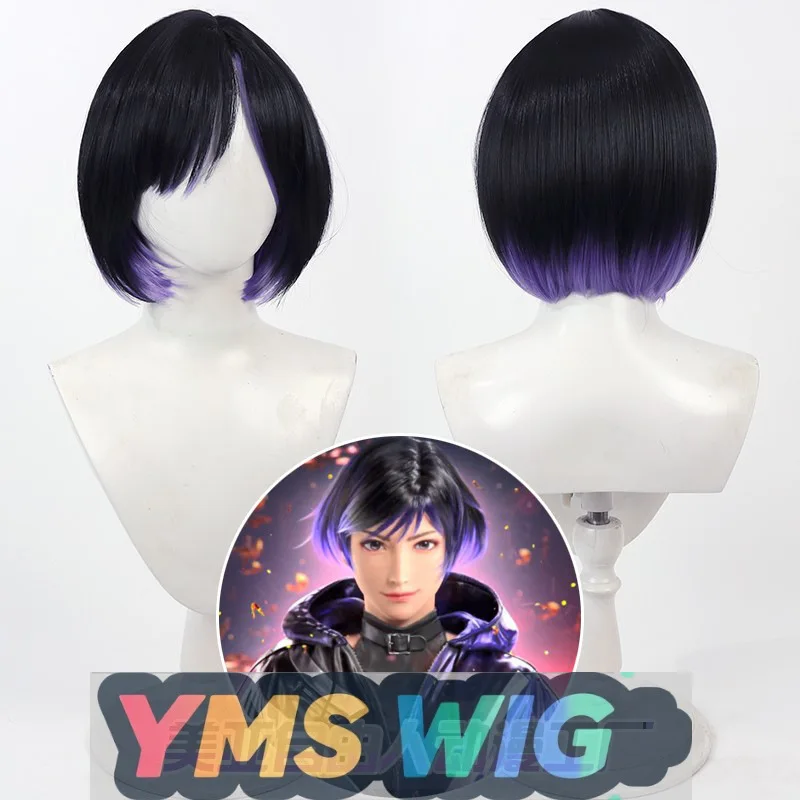 

【YMS WIG】Tekken 8 Rina Косплей Парик Реалистичная кожа головы Двухцветный градиент