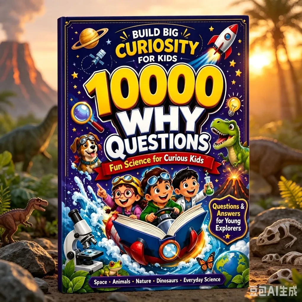 10000 Why Questions Kids Science Book Fun Q&A Exploration Learning Book for Curious Children and Young Minds