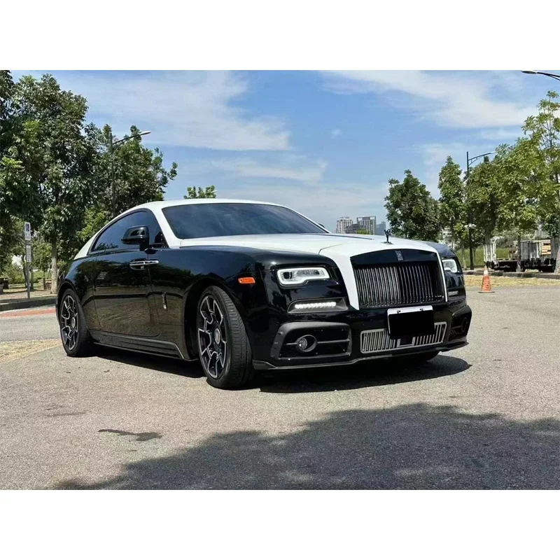 قطع غيار السيارات من ألياف الكربون الجافة لسيارة رولز رويس رايث ترقية MSY طقم الجسم المصد الأمامي التنانير الجانبية درابزين سبويلر