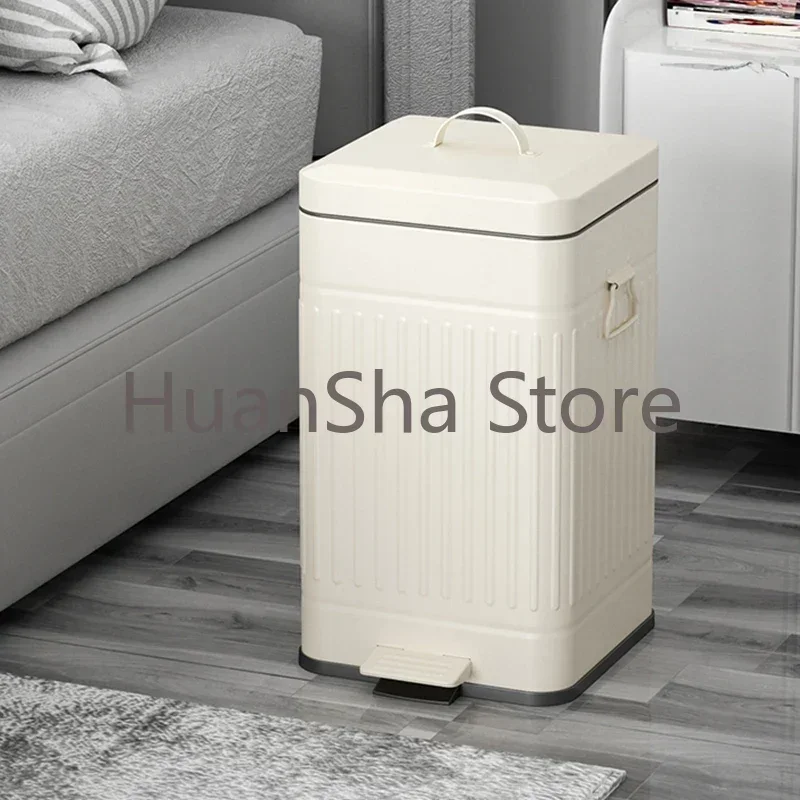 

Waterproof Deodorant Metal Trash Can Big Original Paper Basket Garbage Bin Garbag Wast Recycle Cubo De Basura Kitchen Trash Bin