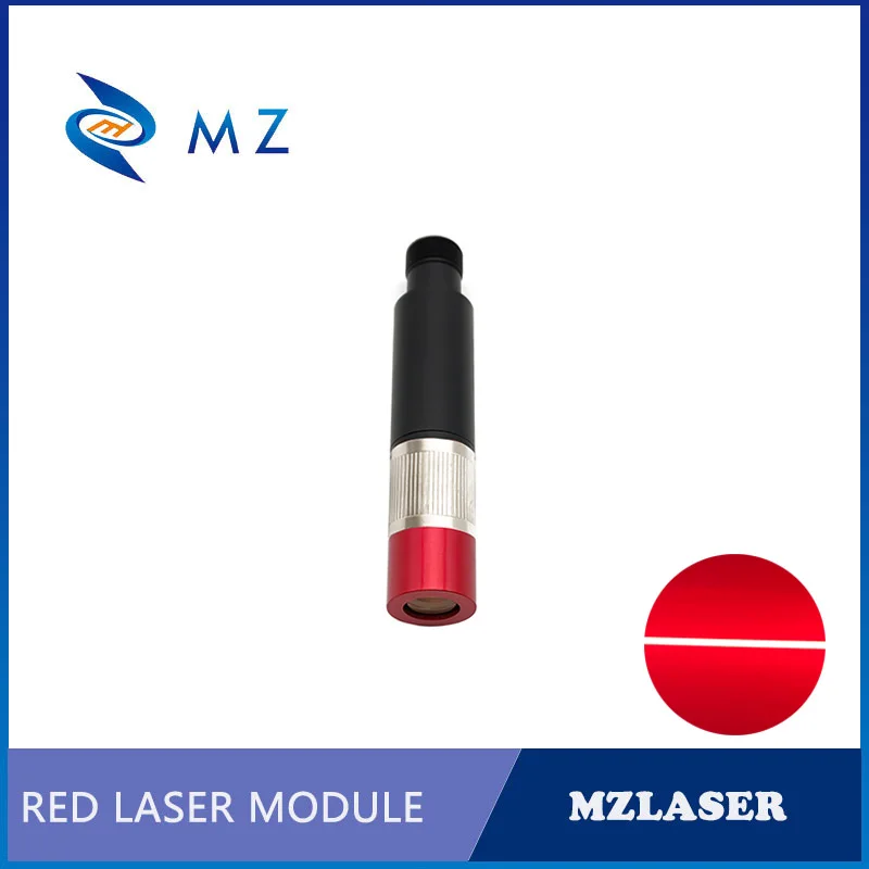 Vendita calda stabilità compatta messa a fuoco regolabile D16mm 635nm 10mw Powell Lens TTL Blue Line modulo diodo Laser grado industriale