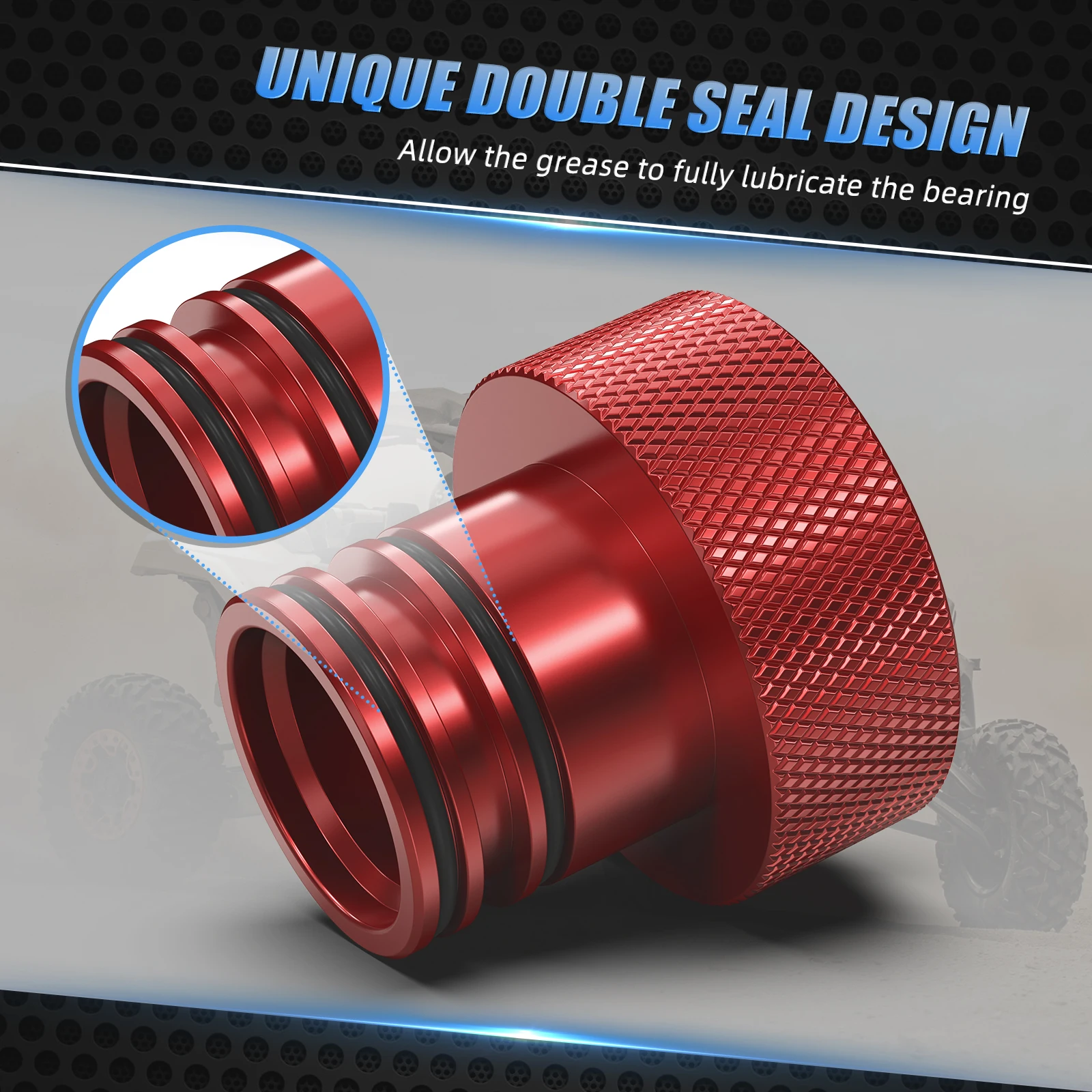 أداة تشحيم محمل العجلة UTV ATV لـ Can Am Maverick X3 Commander 1000 Renegade أوتلاندر ماكس المدافع سبائك الألومنيوم #5