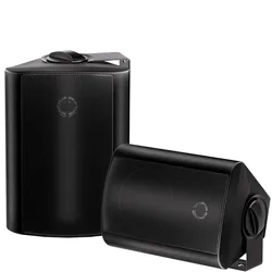Herdio 2PCS 4'' Passive Outdoor Speakers 200W Powerful Bass Expansive Stereo Sound Coverage All-Weather Durability For Patio