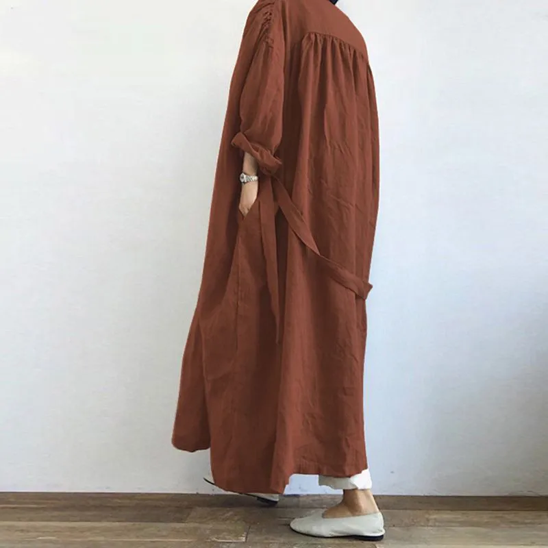 Cárdigan de manga larga para mujer, abrigo largo informal, holgado, elegante, Vintage, cómodo, combina con todo, Moda de Primavera y otoño, 2023