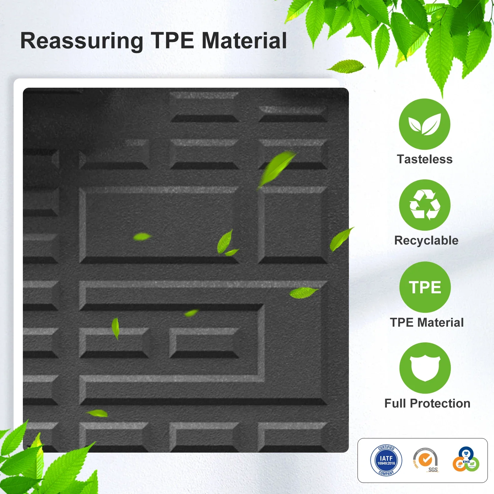 LUCKEASY Left Drive for Jetour G700 2025‑2026 6‑Seat Left Only Car Floor Mats Cargo Trunk Pad TPE 3D All Weather Accessories