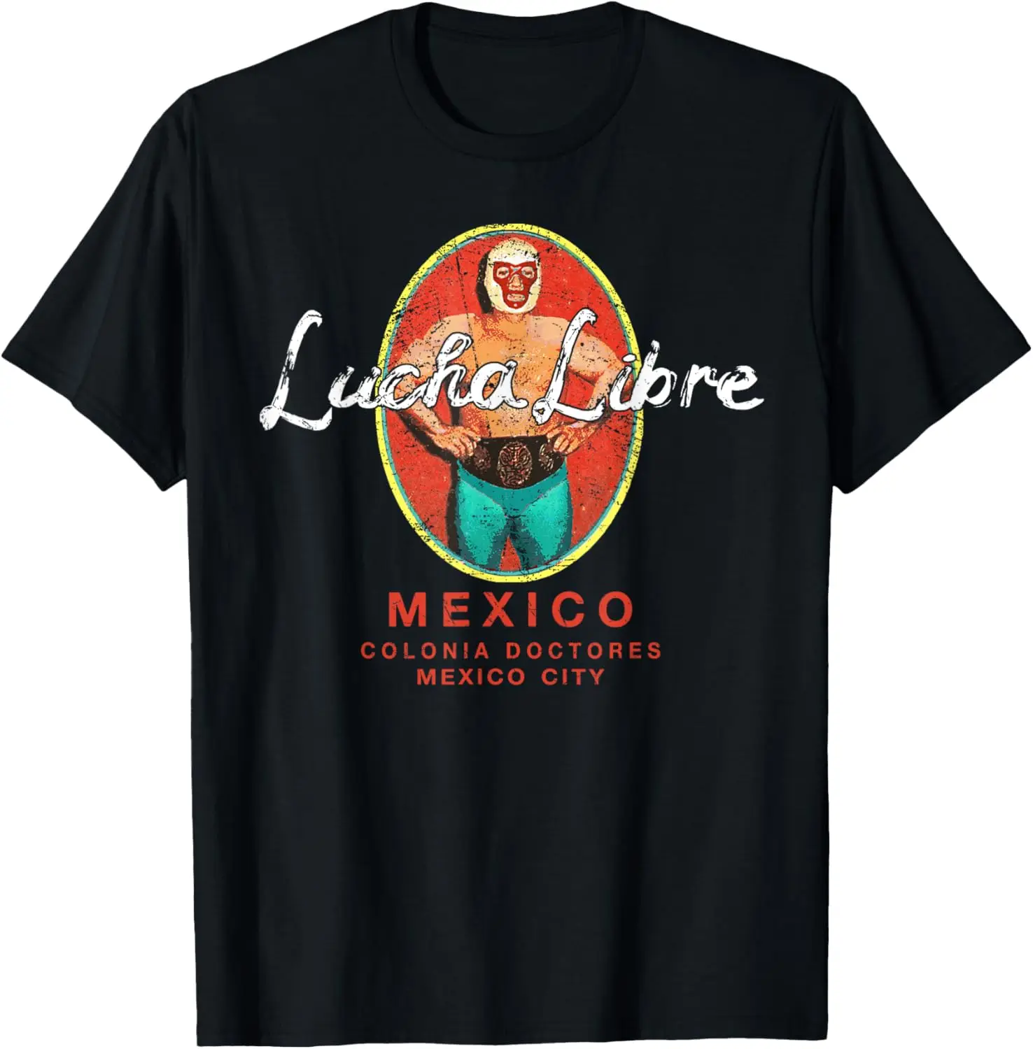 

Винтажная ретро-футболка Lucha Libre Wrestling Luchador Wrestler