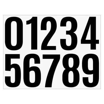 2 yaprak posta kutusu numaraları çıkartmalar 4 inç su geçirmez yapışkanlı vinil numarası Sticker için posta kutusu, pencere, kapı, iş adresi numarası