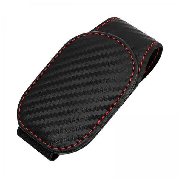 

Universal Car Visor Magnetic Glasses Holder Microfiber Leather Card Storage Clip Easy Clean for Interior