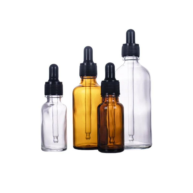 Glass dropper bottle