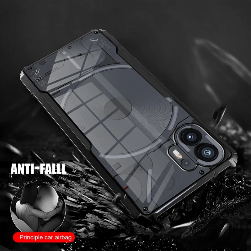 NothingPhone(2) Case Clear Acrylic Silicon Frame Back Cover For Nothing Phone (2) Phone(2) 5G AIN065 6.7\