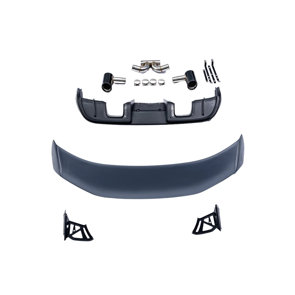 for Upgrade Body Kit Front Bumper Kit Full Refit Set Car Body Kit  Front Rear Bumper Set for Porsche 982 Cayman Upgrade 718 GT4
