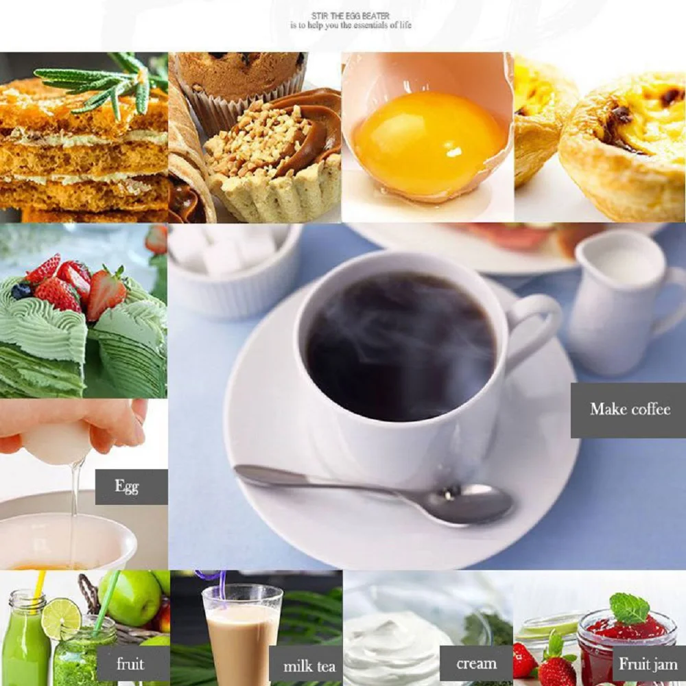 Электрический ручной вспениватель молока, Мини Портативный взбиватель яиц, Кофеварка на батарейках AA, вспениватель для капучино, мешалка, кухонный блендер