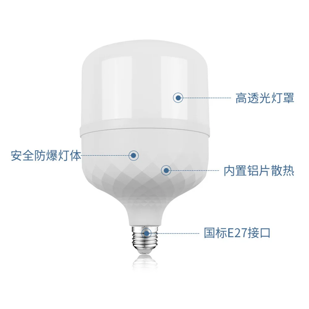 Sound Sensor LED Bulb Voice Light Control Garage Lamp E27 AC220V Cold White 6500K For Stair Pathway Warehouse Graden