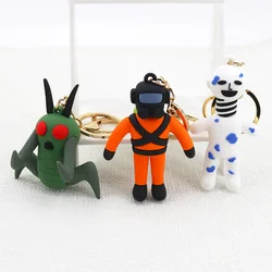 New Lethal Company Keychain Spring Monster Green Bug Mask Man Game Doll Keychain For Men Backpack Pendant Keychain Accessories