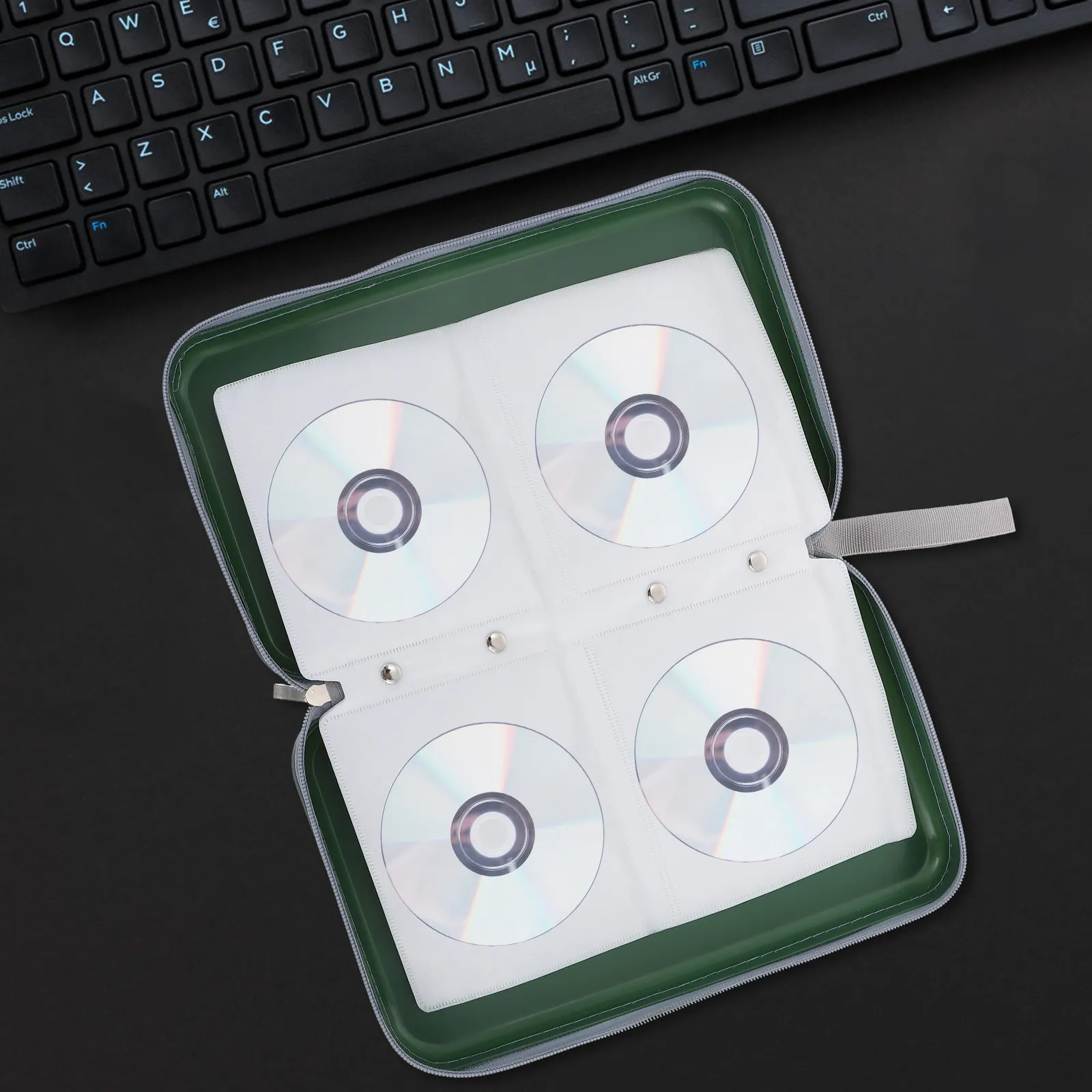 

Кейс для хранения CD на 80 дисков, противоударный, портативный, большой емкости, на молнии, органайзер для DVD, держатель для CD в автомобиль