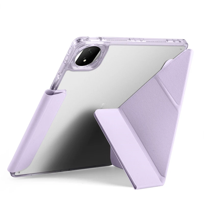 

For Honor Pad 10 Case 12.1 inch Smart Fold PU Leather Acrylic Back Magnetic Cover For Funda Honor Pad 10 Tablet Case Coque