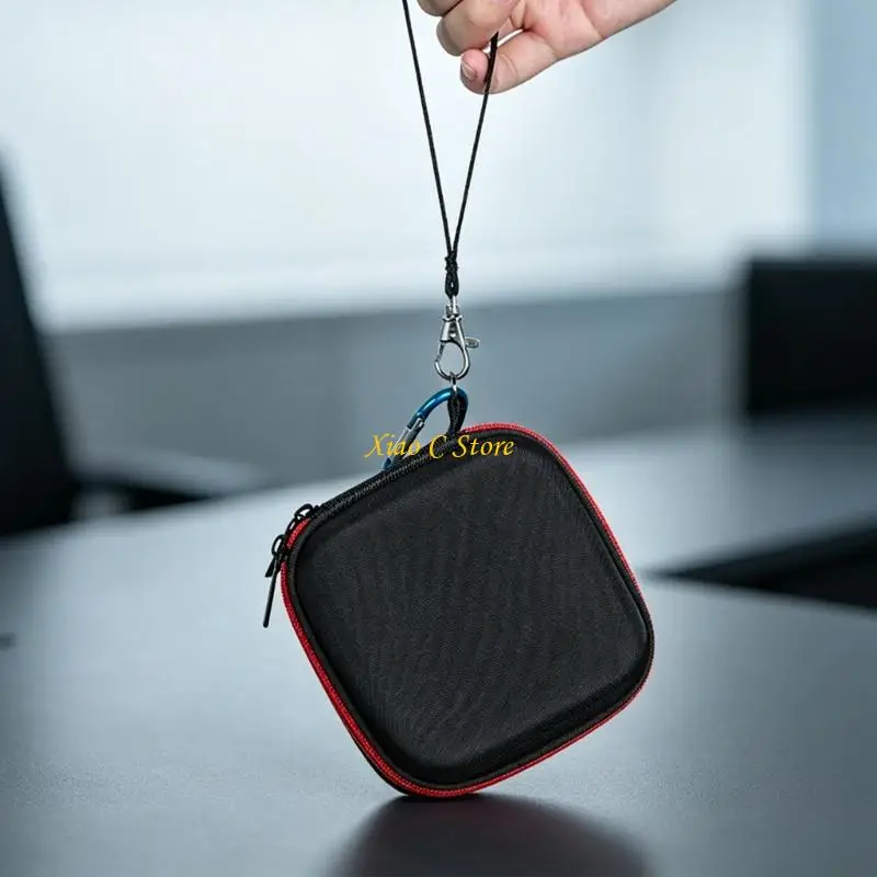 Y1AE Portable Speaker Carrying Case with Molded Outer Shell, Contoured Form, and Buffered Interior for Home Storage, Commuting,