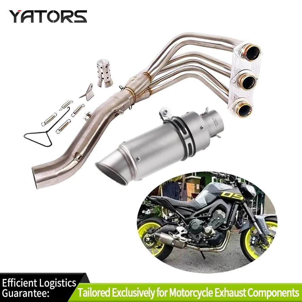 

Exhaust Systems For Yamaha MT09 FZ09 2014-2020 Motorcycle Front Pipe 51mm Muffler Exhausts Pipes
