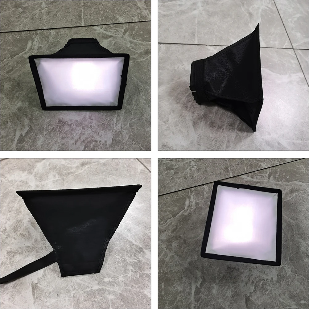 2pcs 15X17Cm Flash Diffuser For Photography Portable Softbox Foldable Light Reflector Diffuser Screen Cover For Video Strobe