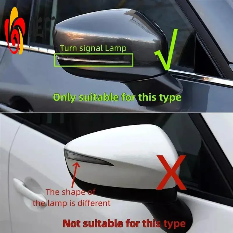 

AEF2-Car Side Door Exterior Rearview Mirror Frame Case Trim Shell For Mazda CX-5 CX5 2017-2023 Accessories
