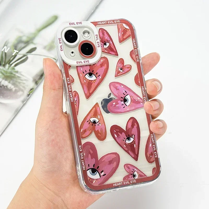 Lucky Eye Blue Evil Eye Print Phone Case For Xiaomi Mi 13 12 11 Lite 12T 13T Poco X5 F5 X3 Pro Redmi Note 13 12 12S 11 10S Cover