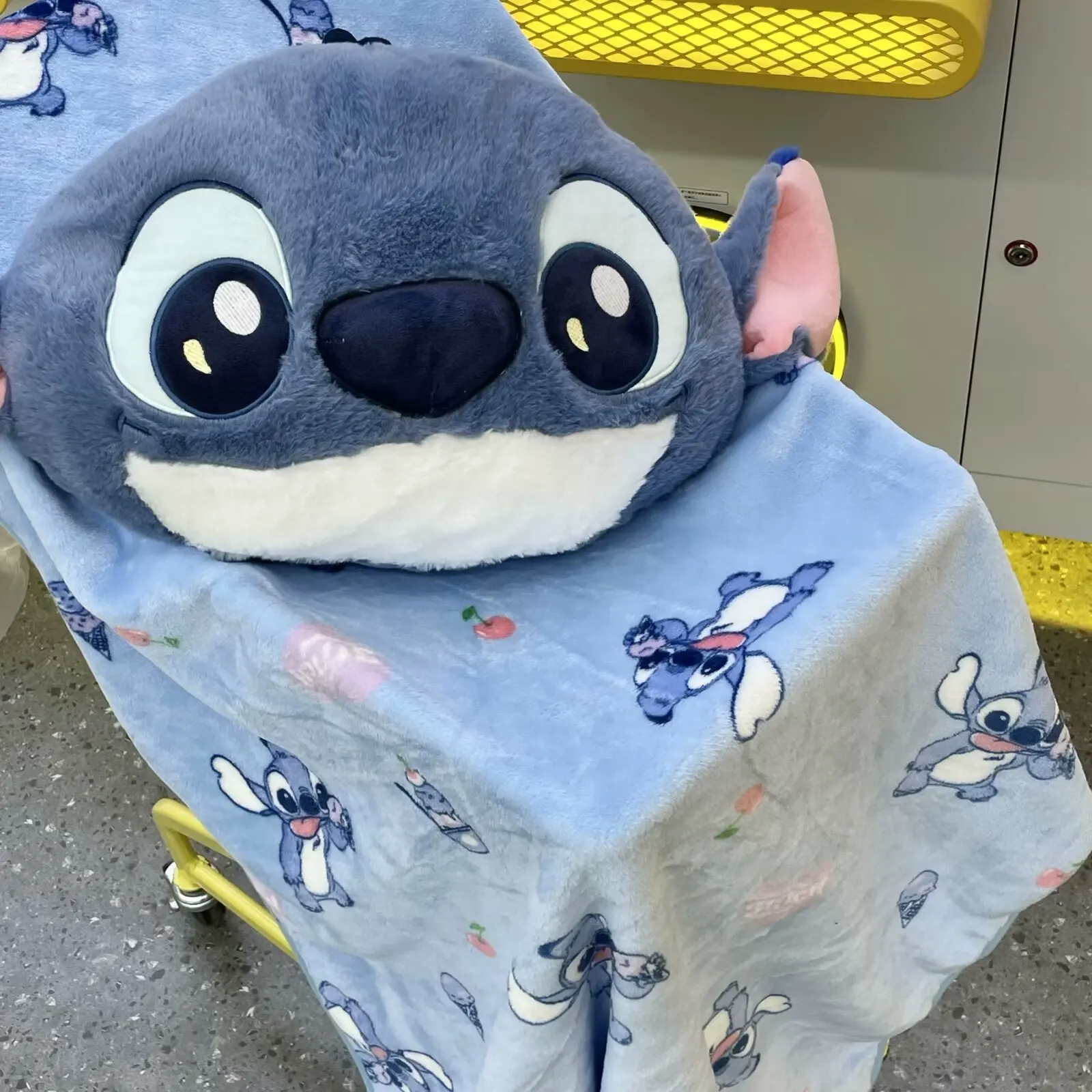 Comfortable Stitch Alien Back Cushion Stuffed Anime Cuddly Pillow Throw Cushion Blanket Sofa Bed Home Decor Girl Xmas Gifts