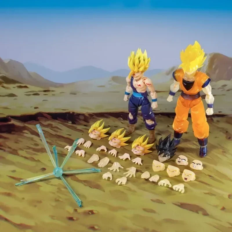 W magazynie Demoniacal Fit Dragon Ball DF SHF Ojciec i Syn Zestaw Gohan Goku Anime Figurki akcji Model Kolekcjoner Prezenty świąteczne Zabawki