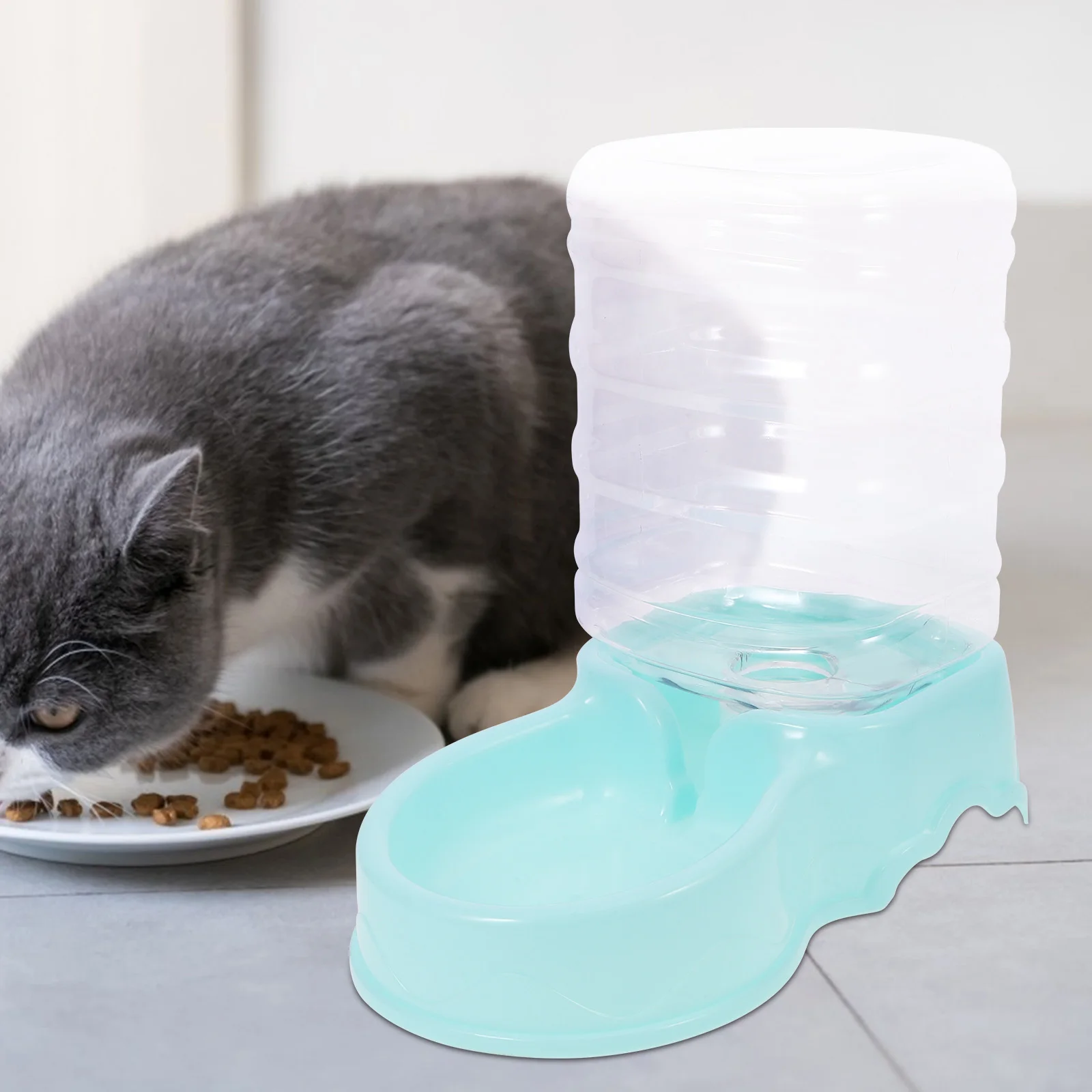 

Pet Water Dispenser Gravity Cat Feeder Bowl Self Filling Dog Cats Sky-blue Automatic Pet Supply Durable Practical Home Use