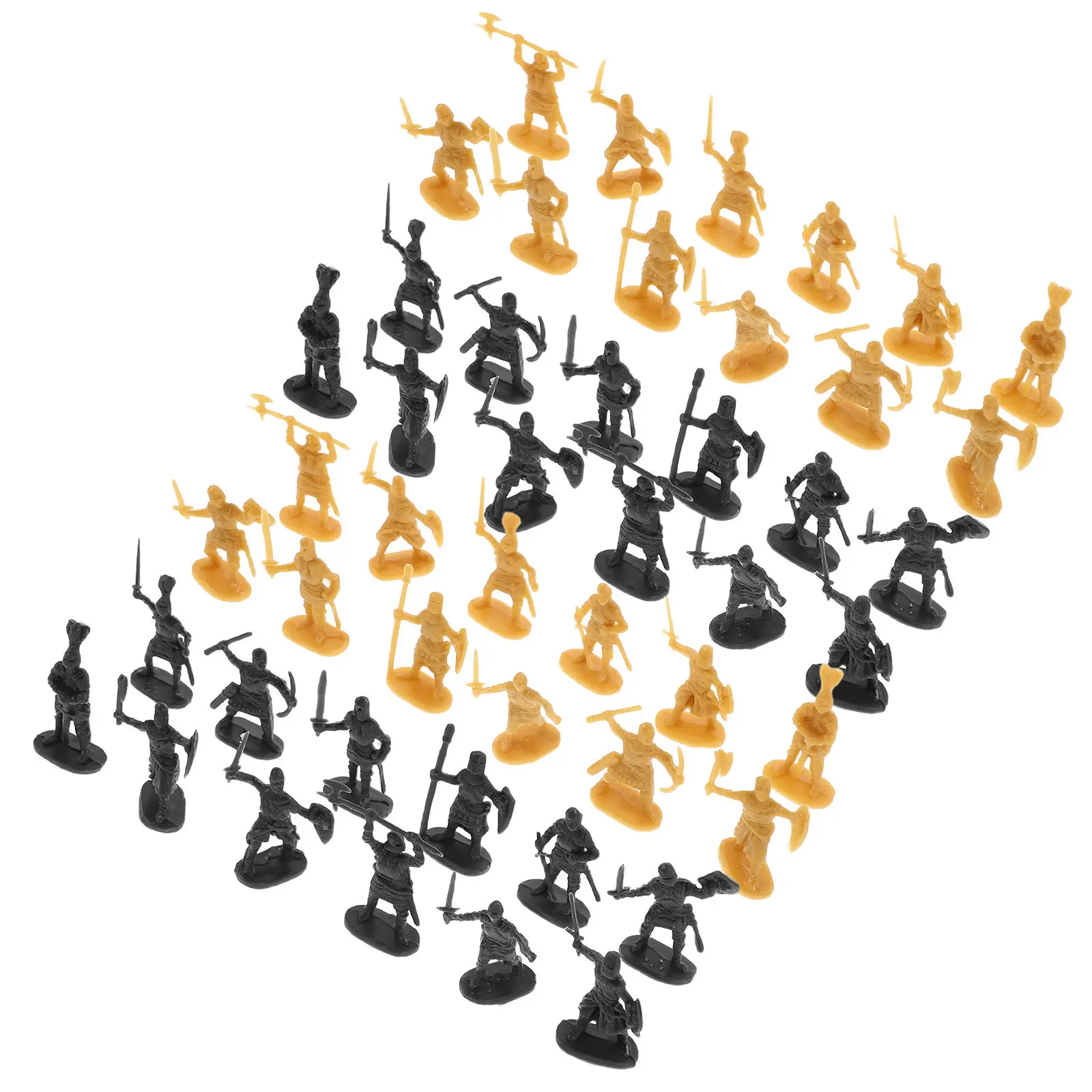 

400Pcs Medieval Soldiers Detailed Knights Sets for Kids Party Decorations Cake Toppers Mini Army Figures