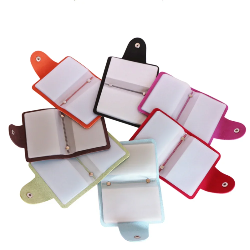 24 Bits Credit Card Holder Business Bank Pocket PVC Large Capacity Card Cash Storage Clip Organizer Case ID Holder Pouch