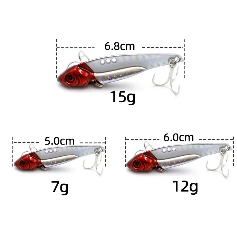 1Pc Metal Hard VIB Fishing Bait - 4g/7g-18g with Blood Tank & Vibration, Artificial Fishing Equipment