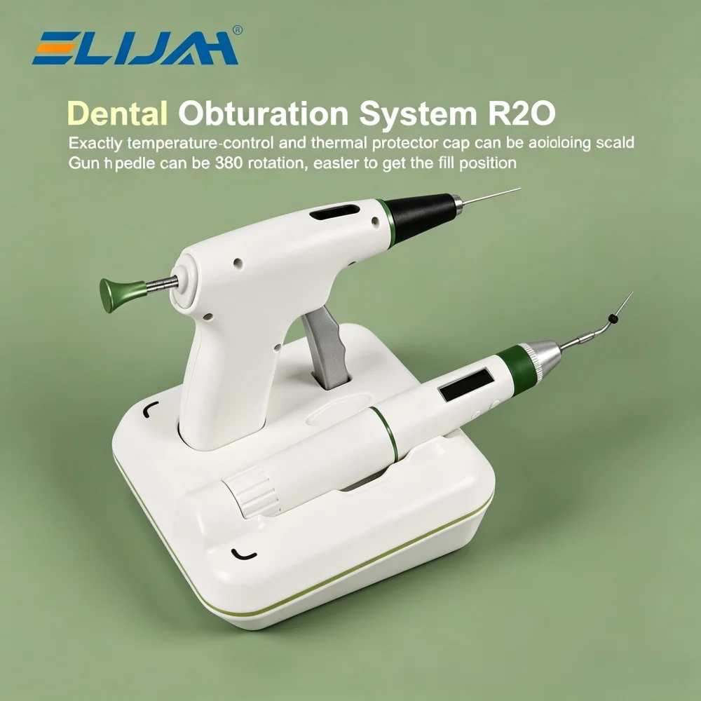 

ELIJAH Dental Obturation System R20 Gutta Percha Endo Heated Pen & Obturation Gun with360° Rotating Needle & Temperature Control