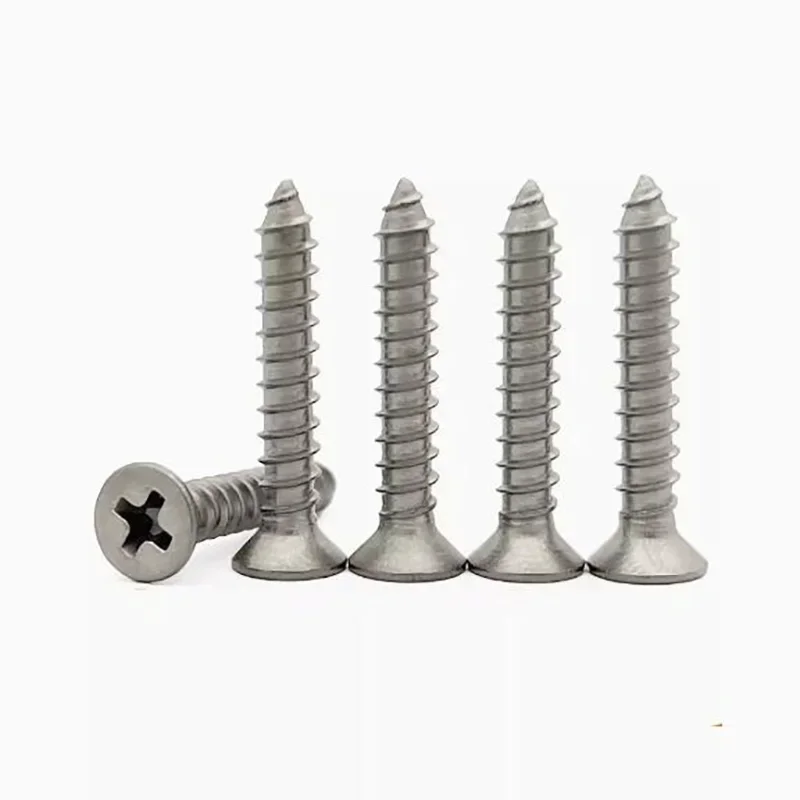 

M3 M4 M5 M6 Grade 2 Titanium Countersunk Head Self Tapping Screws Cross Recessed Flat Head