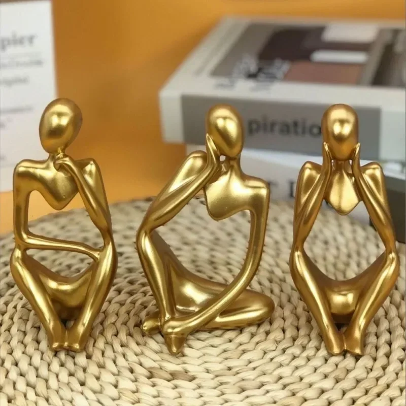 

Новая абстрактная фигурка человека INS Thinker-4 цвета, художественный декор для гостиной и прихожей, уникальное высококачественное украшение для рабочего стола