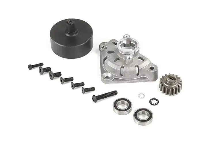 Conjunto de montagem de engrenagem de suporte de embreagem de metal para 1/5 HPI ROFUN BAJA 5B 5T 5SC