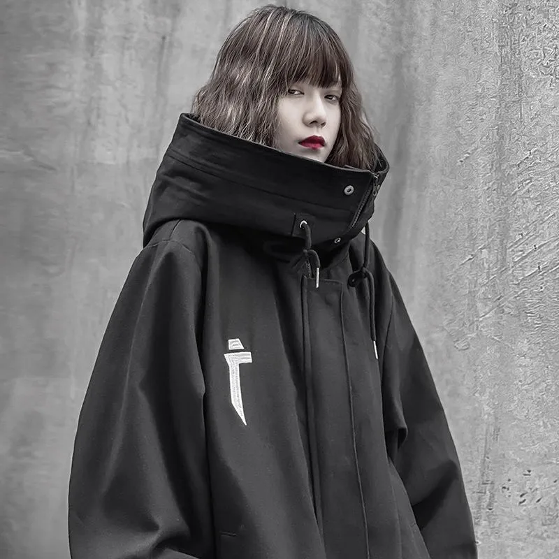 

Свободная посадка, осенне-зимняя тяжелая модная функциональная шляпа с высоким воротником, мужская куртка 300, тонкая мужская куртка, уличная одежда