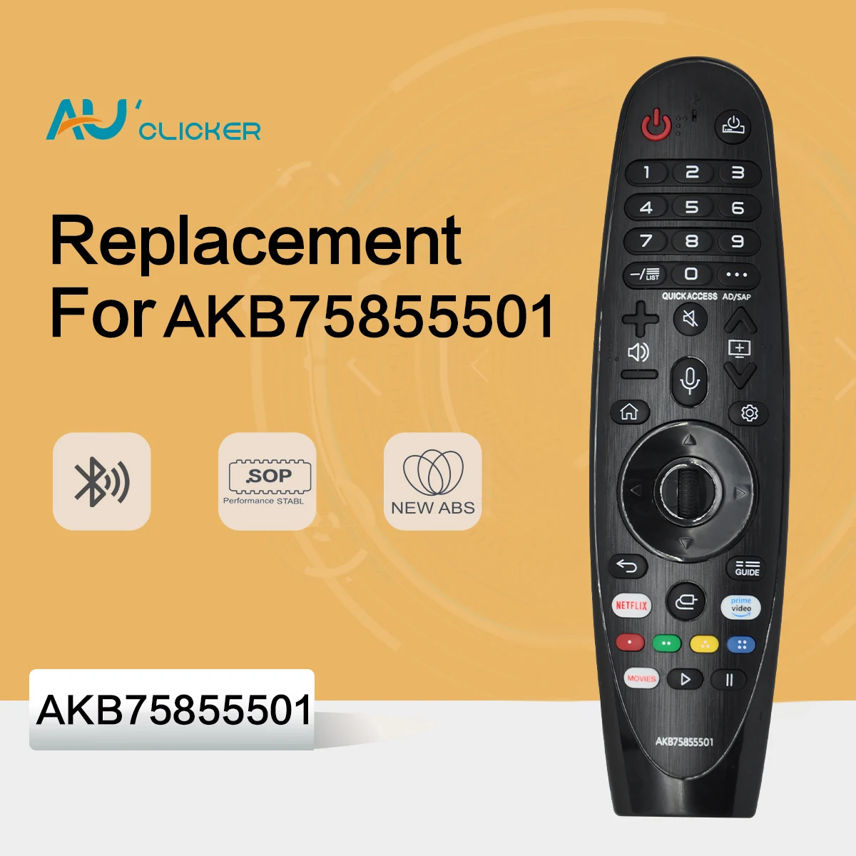 AKB75855501 Replacement Remote Control for LG Smart TV Infrared Remote Control for LG Multiple Smart TV Models