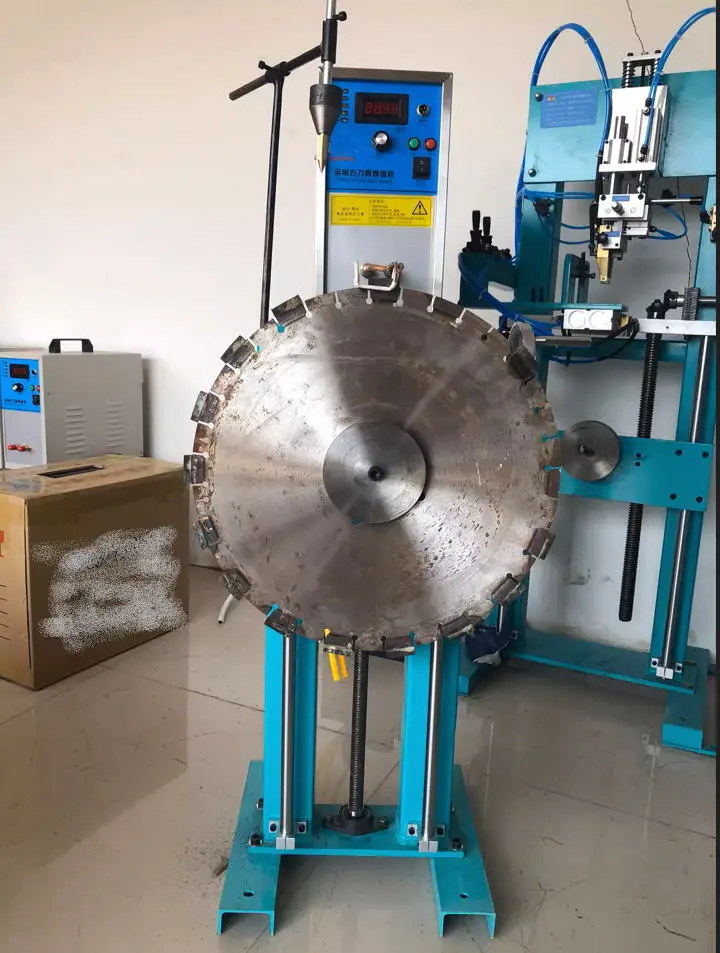 Induction brazing rack for brazing diamond cutter saw blade segments on High Frequency Brazing Welding Frame