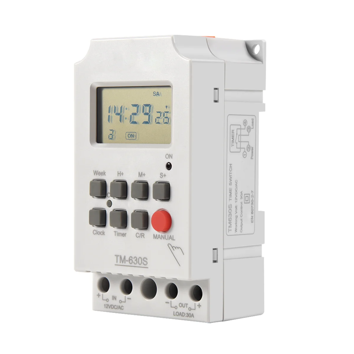 Shopping Sinotimer Tm630S-4 12V Seconds Control Timer Switch Large Screen Digital Display Hot Pin Voltage Output Time Controller