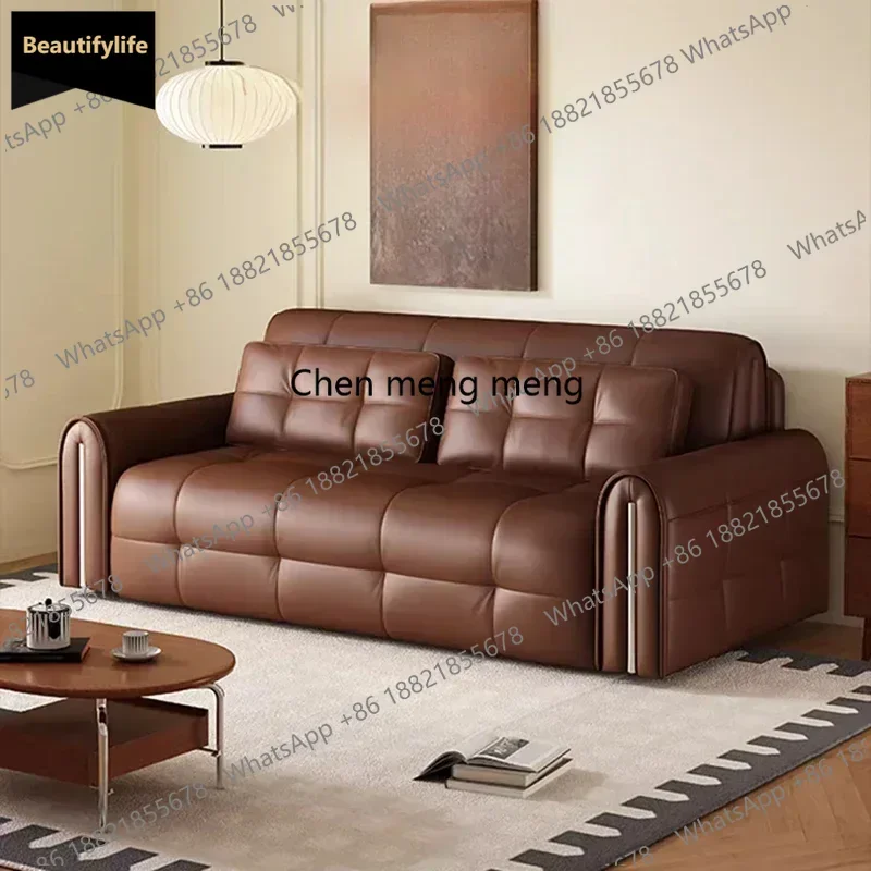

Q181 Nordic Luxury Sofa Bed Modular Nordic Leather Retractable Living Room Sofa Folding Pouf Lazy Home Furniture Sofy Do Salonu