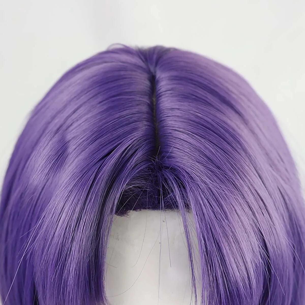 Women Promise of Wizard Murr Cosplay Wig Purple Short Bob Heat Resistant Synthetic Hair Wig for Anime Cosplay Party