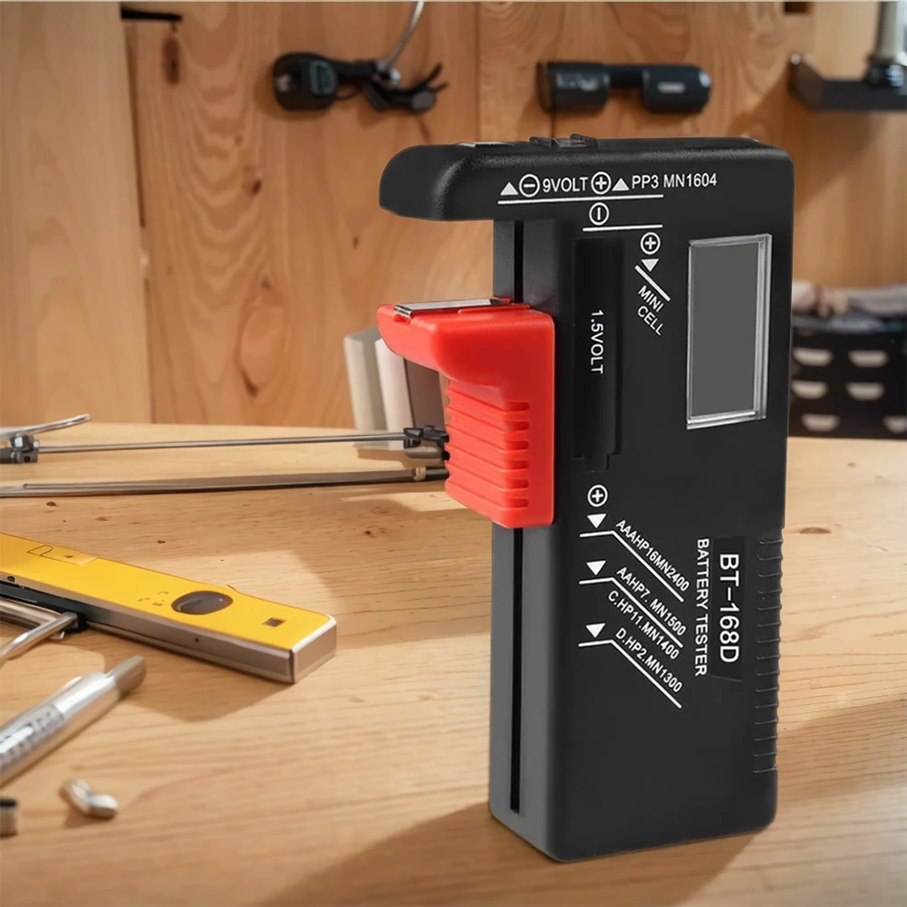 

BT-168 /BT-168D Тестер батареи Указатель/цифровой дисплей Проверка напряжения батареи Анализатор батареи для C D AA AAA 9 В 1,5 В Кнопочный элемент